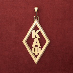 Large 14K K-A-Psi Diamond Pendant